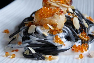 Cuttlefish Ink Risotto with Squid and Bottarga / Risotto al Nero di Seppia  con Calamari e Bottarga – The Glutton Life